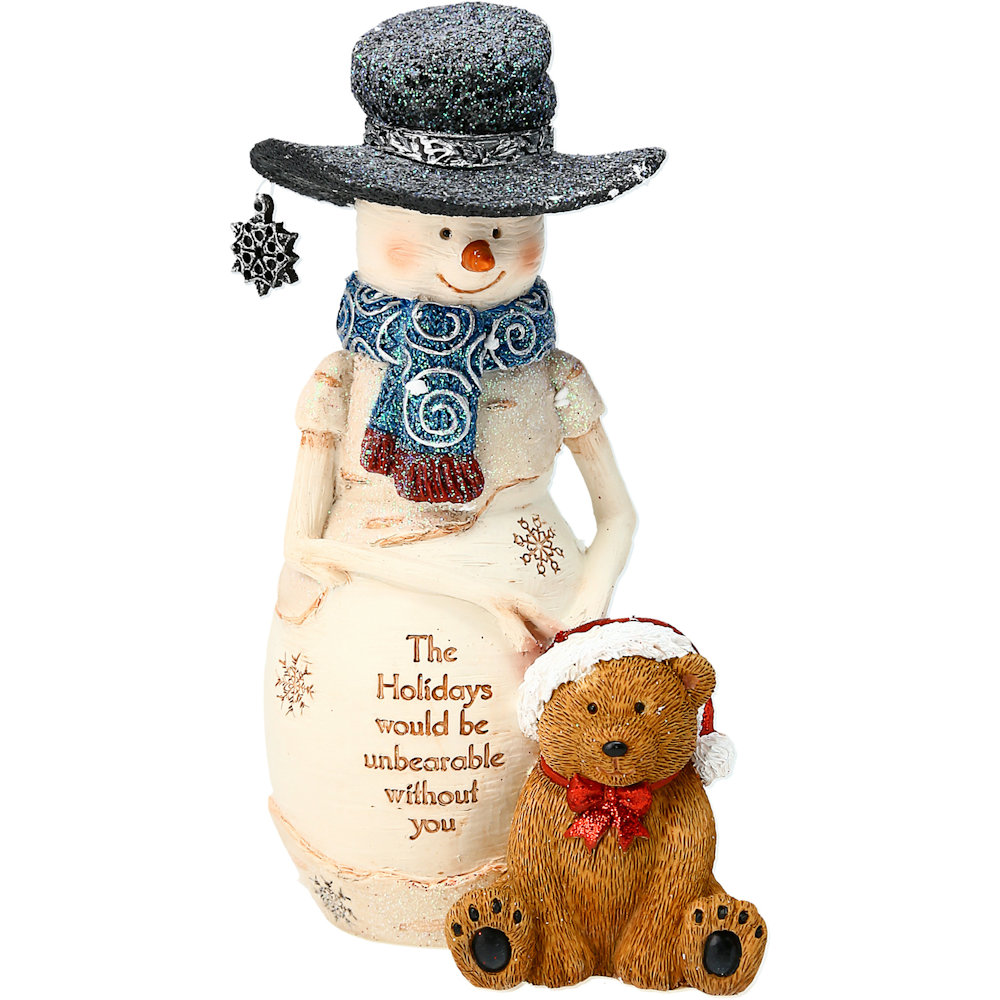 Pavilion Gift The Birchhearts The Holidays 6" Snowman with Bear