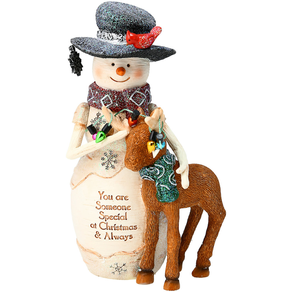 Pavilion Gift The Birchhearts Someone Special 6" Snowman with Reindeer