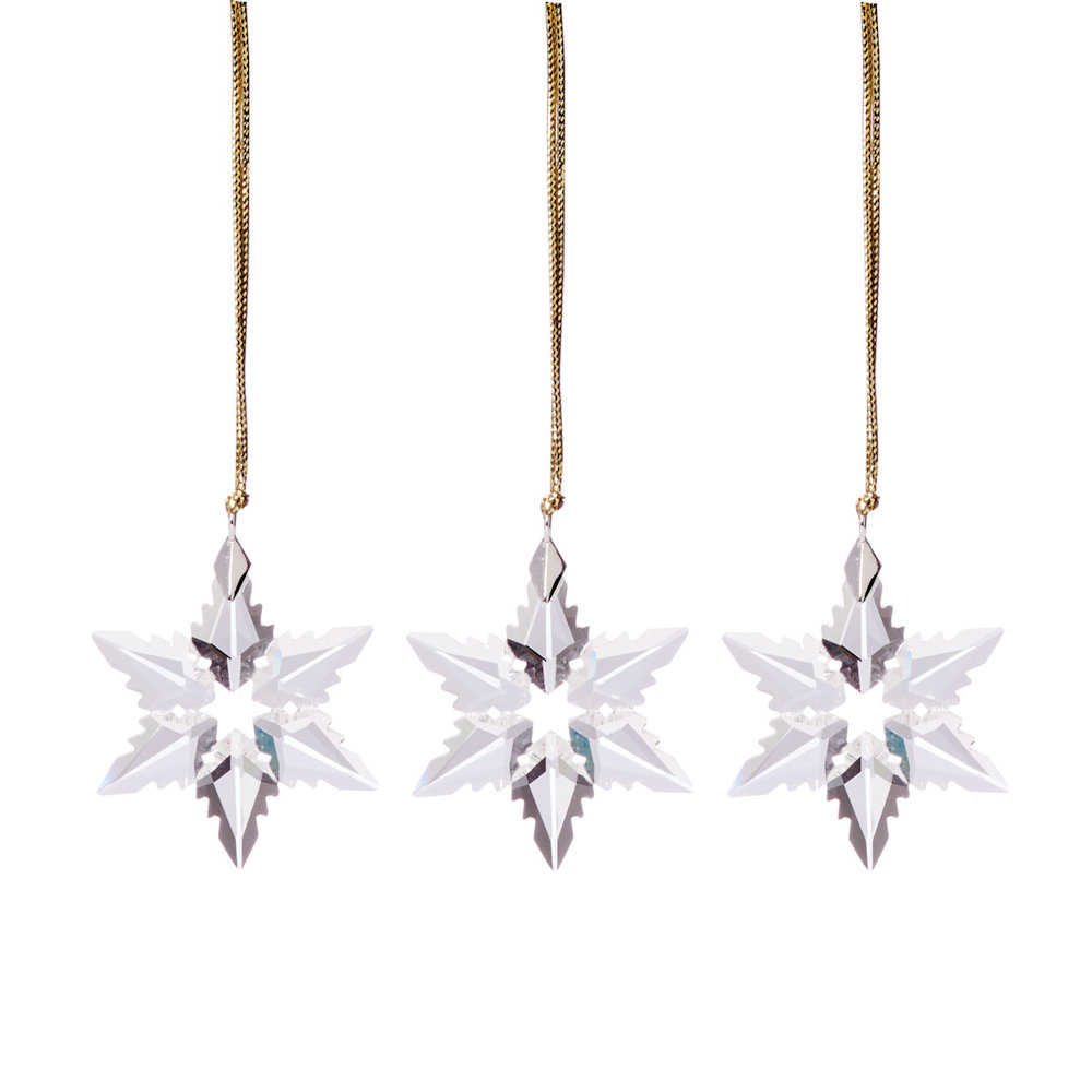 Lenox 2021 Mini 3-Piece Optic Snowflake Ornament Set