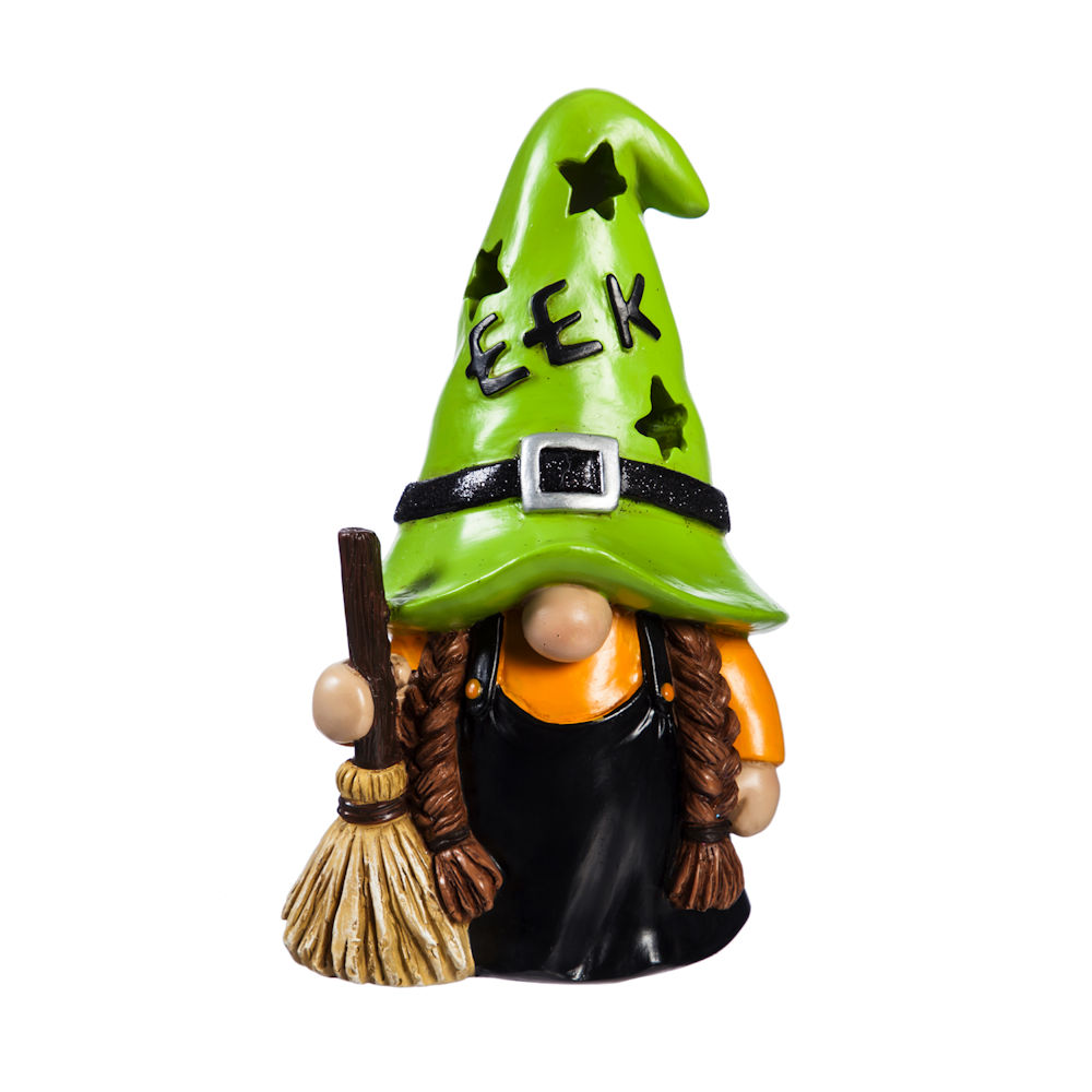 Evergreen EEK LED Color Changing Halloween Gnome Tabletop Decor
