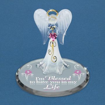 Glass Baron "I'm Blessed" Angel Figurine