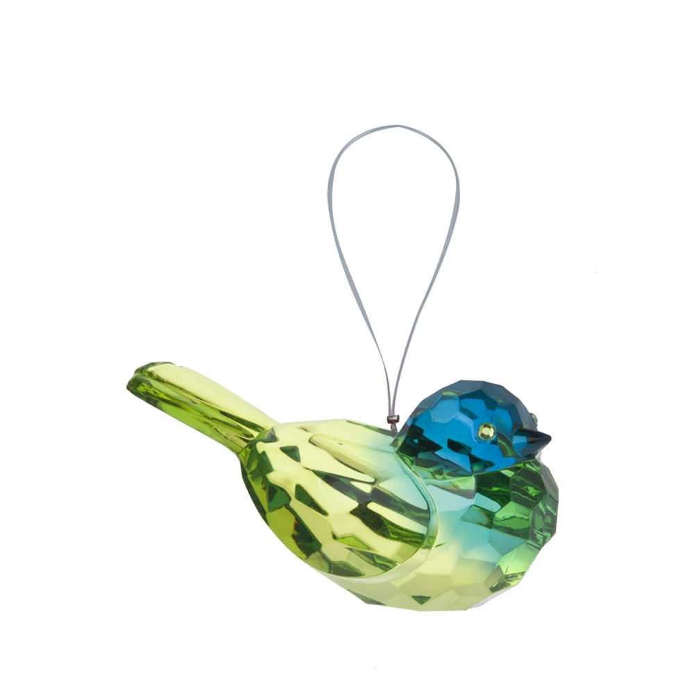 Ganz Crystal Expressions Small Hanging Two-Toned Bird - Blue/Green