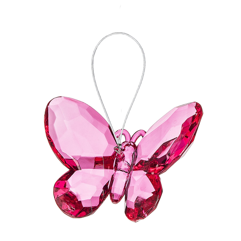 Ganz Crystal Expressions Small Butterfly Ornament - Fuchsia