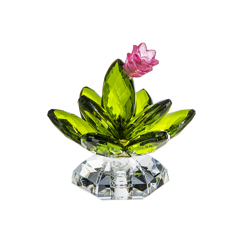 Ganz Crystal Expressions Potted Cactus - Pink Flower