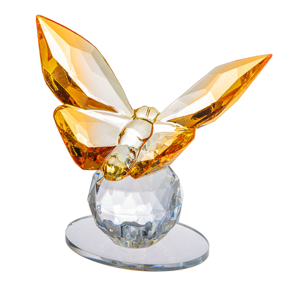 Ganz Crystal Expressions Butterfly Figurine - Yellow