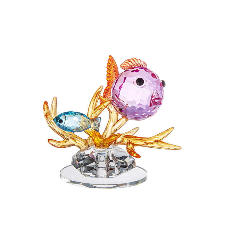 Ganz Crystal Expressions Coral Fish Figurine - Pink Fish