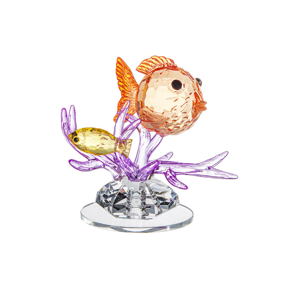 Ganz Crystal Expressions Coral Fish Figurine - Orange Fish