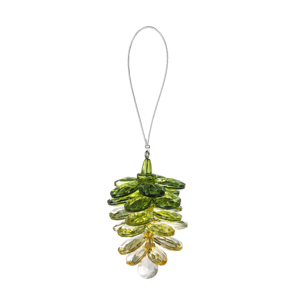 Ganz Crystal Expressions Green Autumn Pinecone Ornament