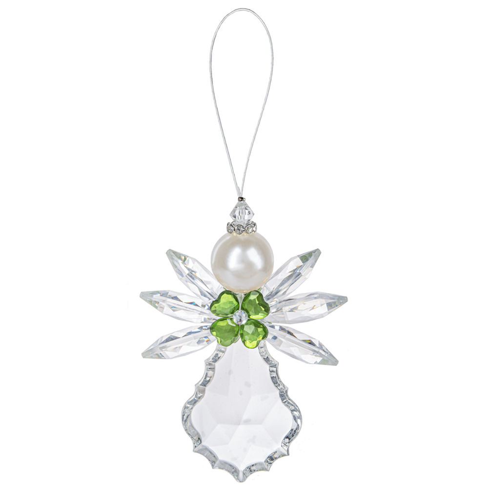 Ganz Crystal Expressions Celtic Pearl Angel Ornament
