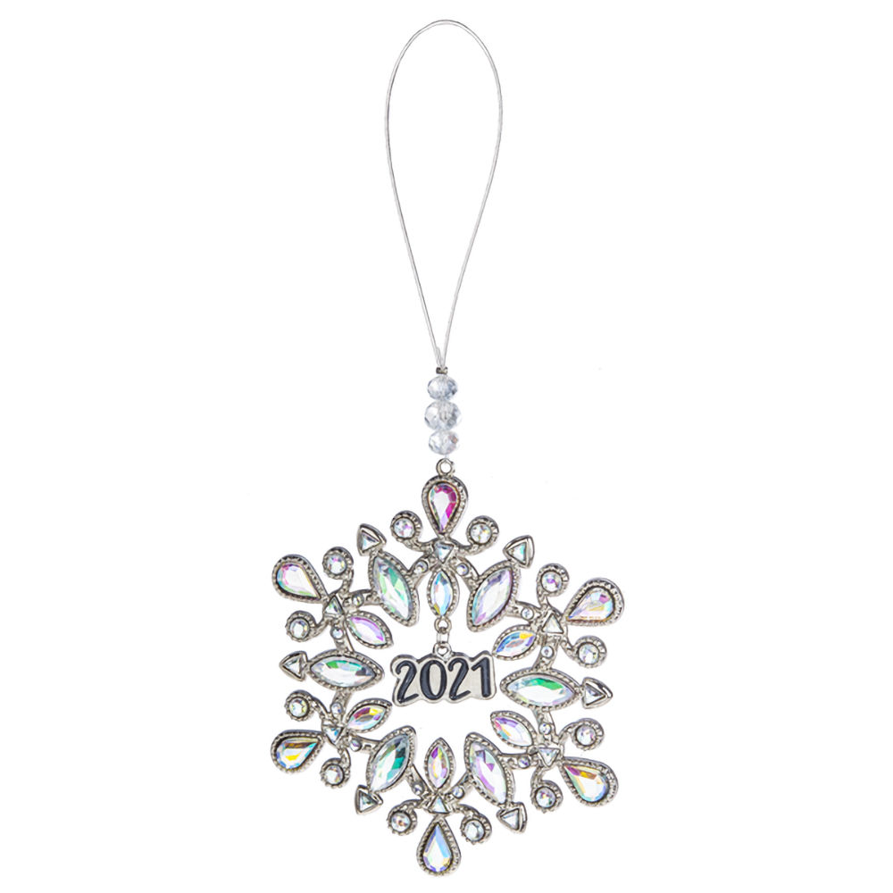 Ganz Crystal Expressions 2021 Snowflake Ornament in Box
