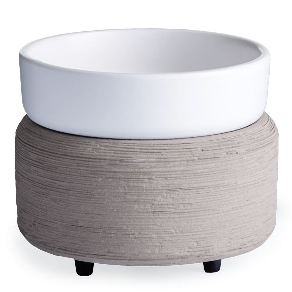 Candle Warmers Etc. Gray Texture 2-in-1 Classic Fragrance Warmer