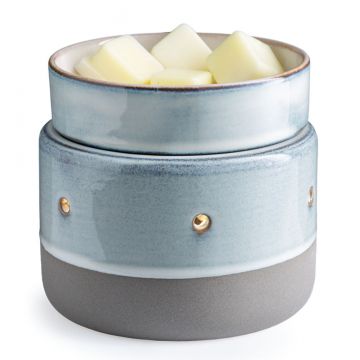 Candle Warmers Etc. Glazed Concrete 2-in-1 Deluxe Fragrance Warmer