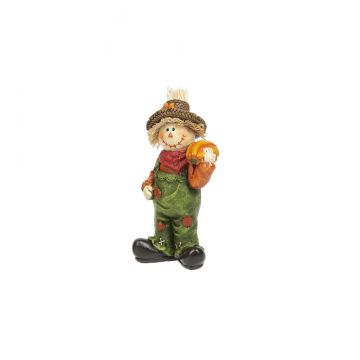 Ganz Scarecrow Figurine With Pumpkin