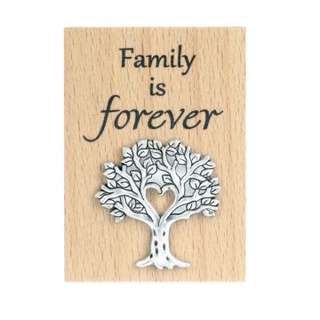 Ganz Mini Message Magnet Plaque - Family Is Forever