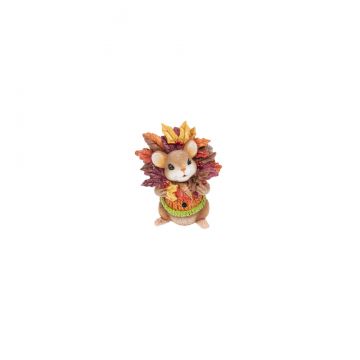 Ganz Fall Mouse Figurine In Leaves