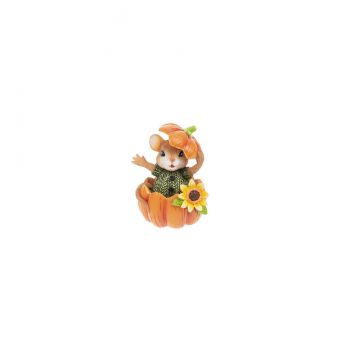 Ganz Fall Mouse Figurine In Pumpkin