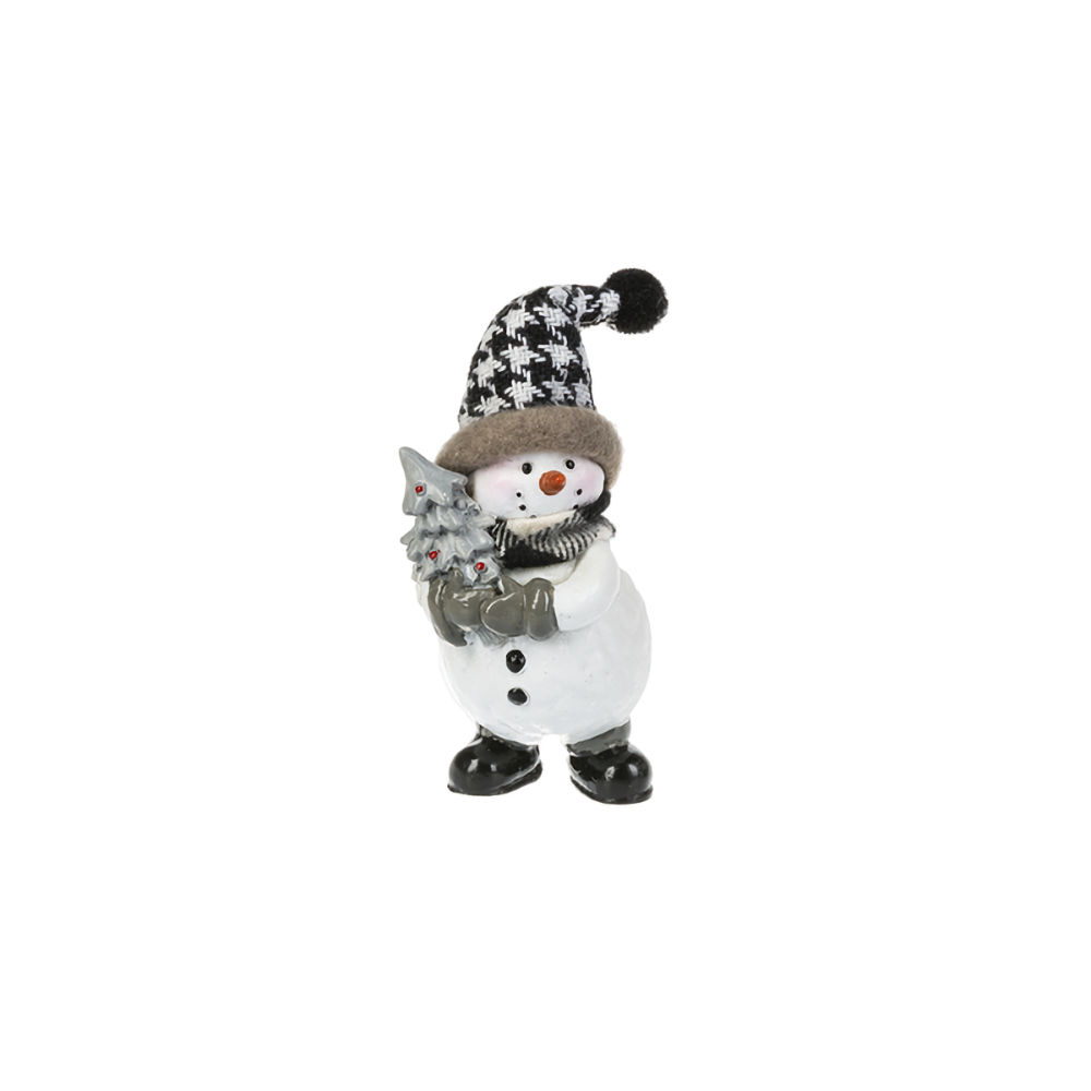 Ganz Cozy Snowman With Tree Figurine