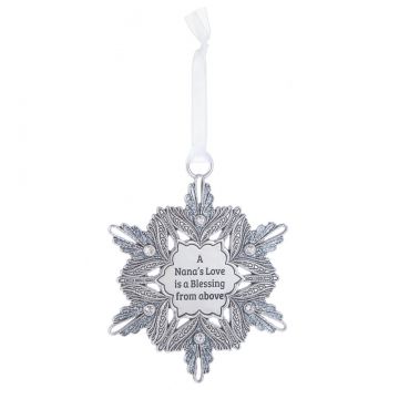 Ganz Snowflake Ornament - A Nana's Love is a Blessing from above