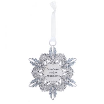 Ganz Snowflake Ornament - Snowflakes are just Angel Kisses