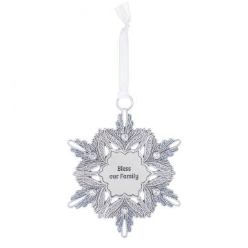Ganz Snowflake Ornament - Bless our Family