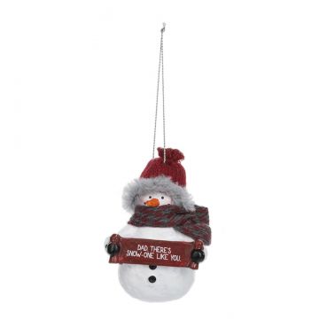 Ganz Cozy Snowman Ornament - Dad, There's Snow-One Like You