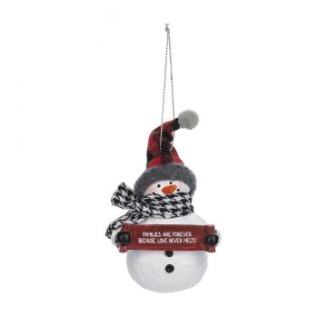 Ganz Cozy Snowman Ornament - Families Are Forever