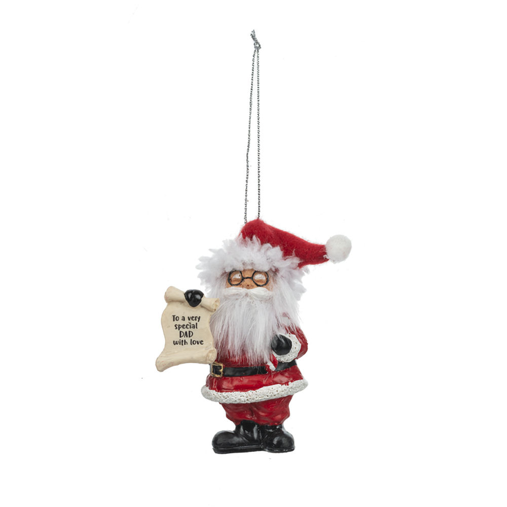 Ganz Believe In Santa Ornament - To a very special DAD with love