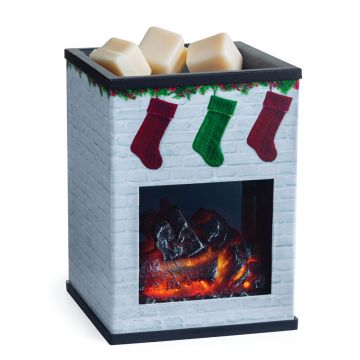 Candle Warmers Etc. Holiday Fireplace Illumination Fragrance Warmer