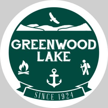 Fitzulas Greenwood Lake Large Round Sticker