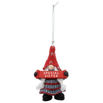 Ganz Gnome for the Holidays Ornament - Special Sister