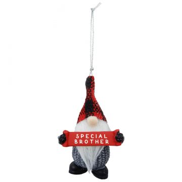 Ganz Gnome for the Holidays Ornament - Special Brother