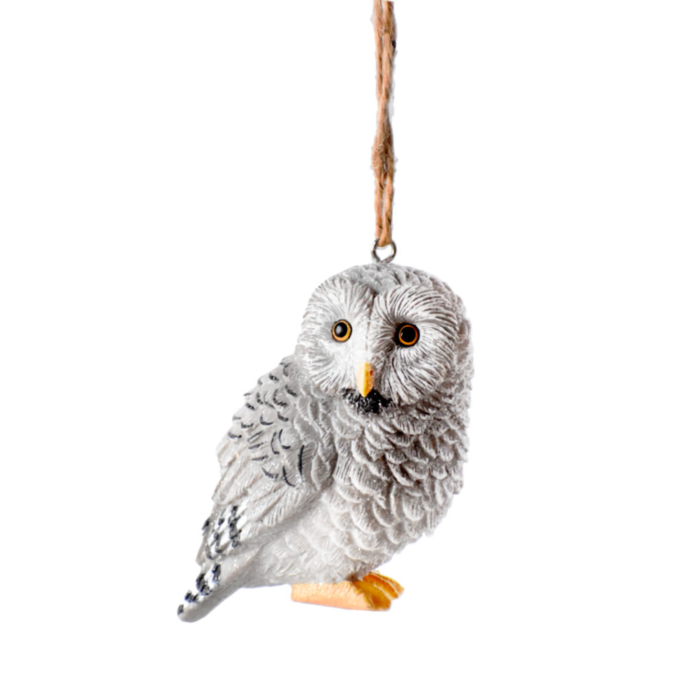 Ganz Midwest-CBK Owl Ornament Grey Owl