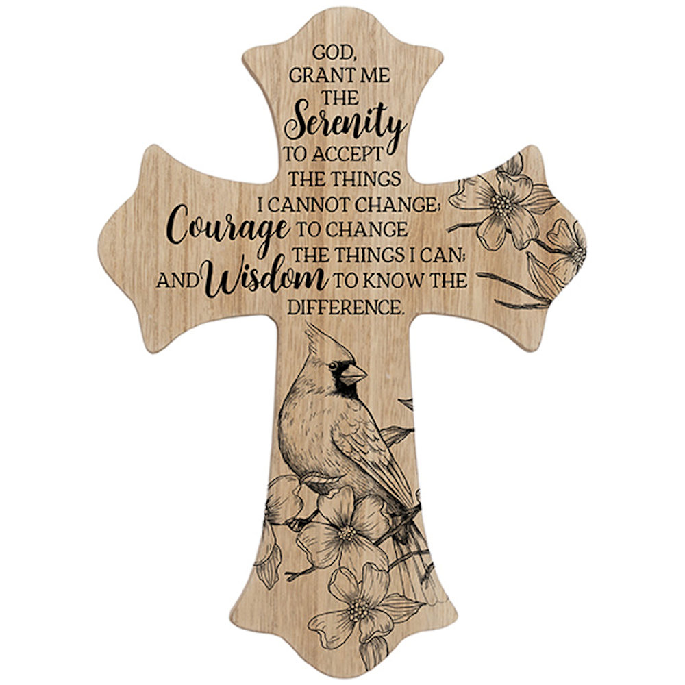 Carson Home Accents Serenity Prayer Wall Cross