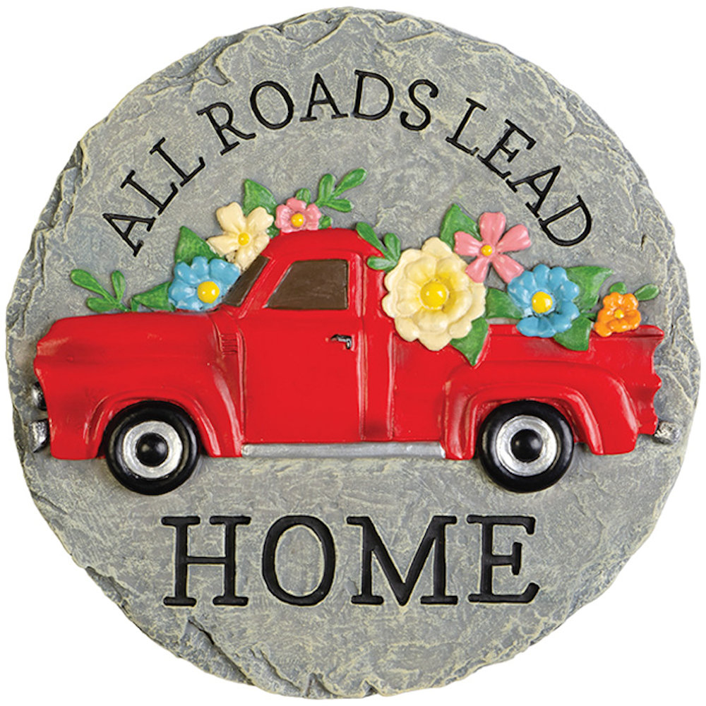 Carson Home Accents Red Truck Garden Stone