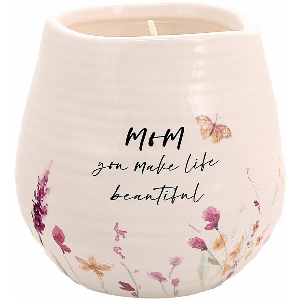 Pavilion Gift Meadows of Joy Mom 8 oz Soy Wax Candle Scent Tranquility