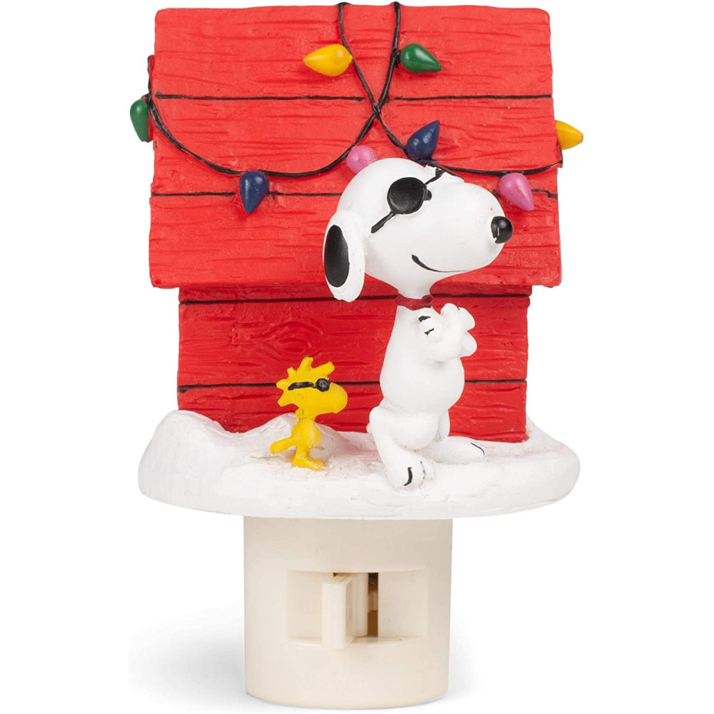 Roman Snoopy Joe Cool Christmas Doghouse Night Light