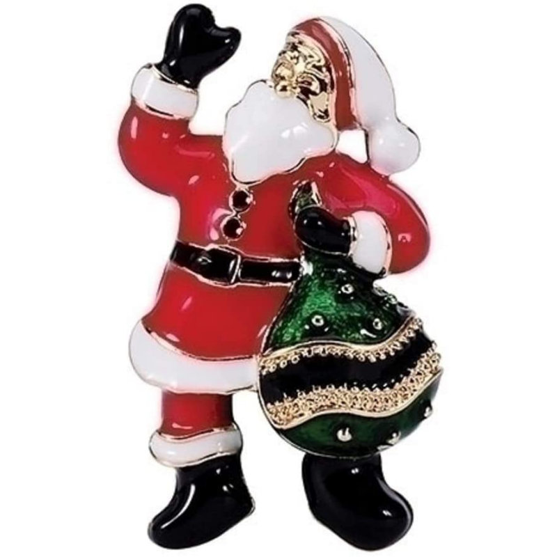 Roman Christmas Santa with Bag Pin