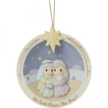 Precious Moments Let Earth Receive Her King Nativity Ornament