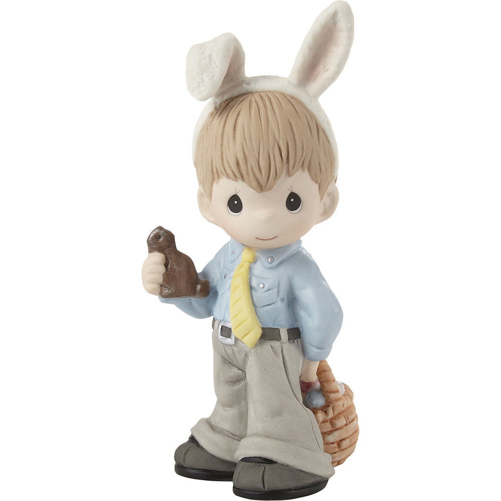 Precious Moments Wishing You A Hoppy Easter Boy Figurine