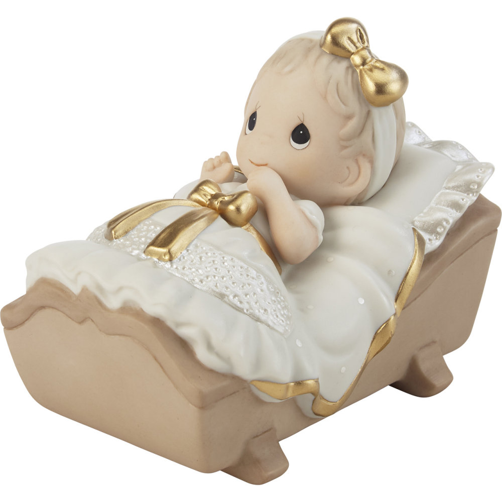 Precious Moments Cradled In His Love Girl Figurine
