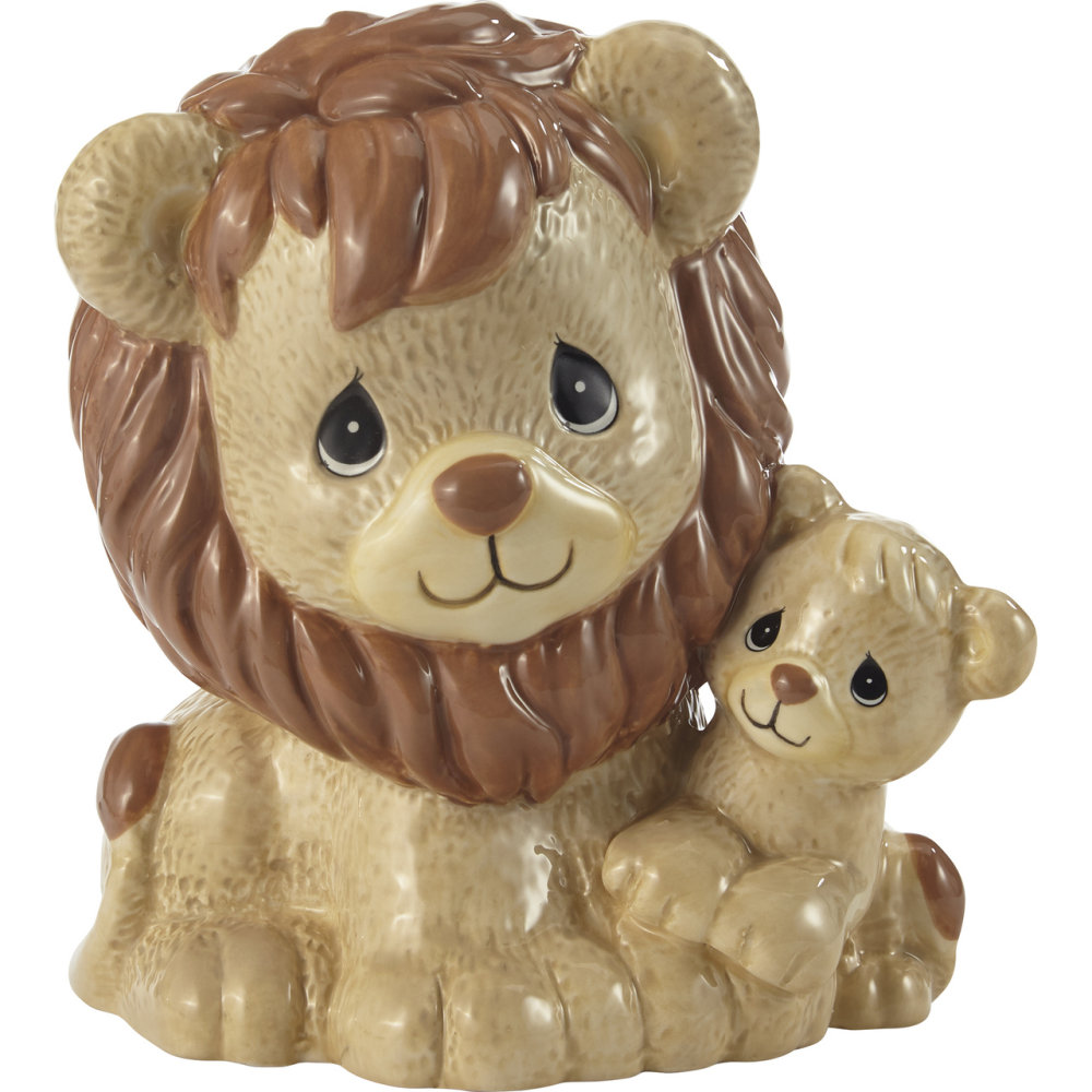 Precious Moments Wild About You - Lion and His Cub Bank