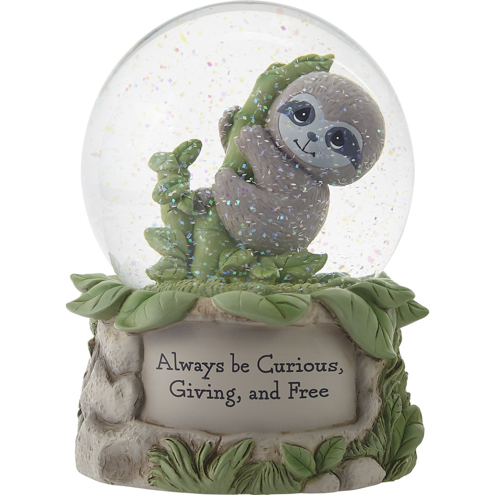 Precious Moments Always Be Curious, Giving And Free Musical Snow Globe
