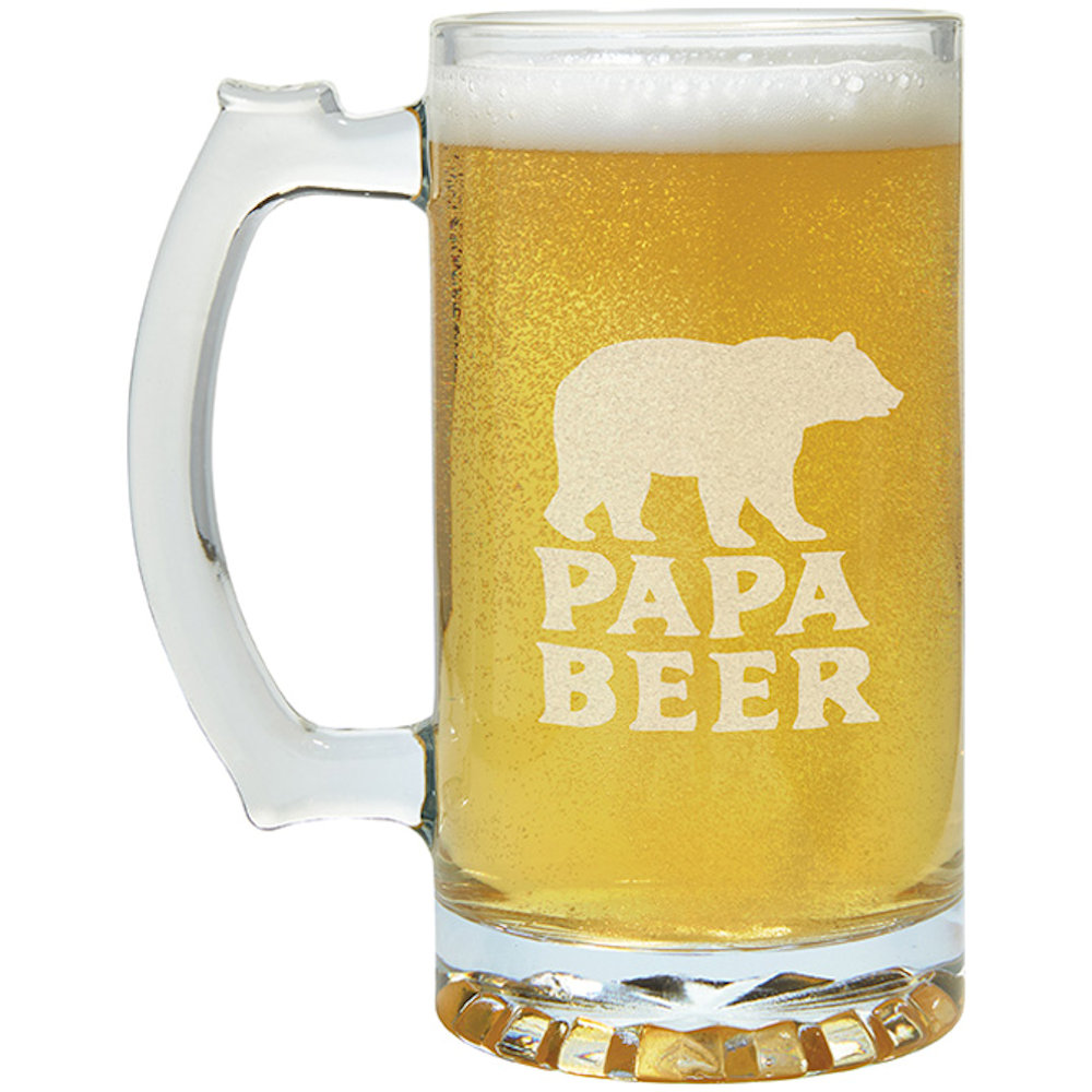 Carson Home Accents Papa Bear 26.5 Oz Beer Mug