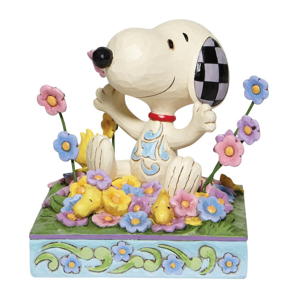 Heartwood Creek Peanuts Bouncing Into Spring - Snoopy in Flowers
