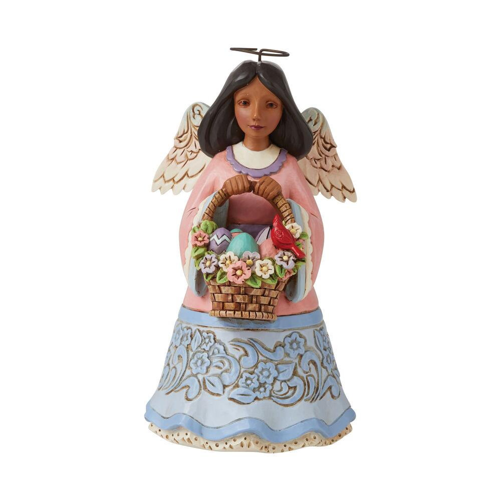 Heartwood Creek Pint Sized African American Easter Angel with Basket