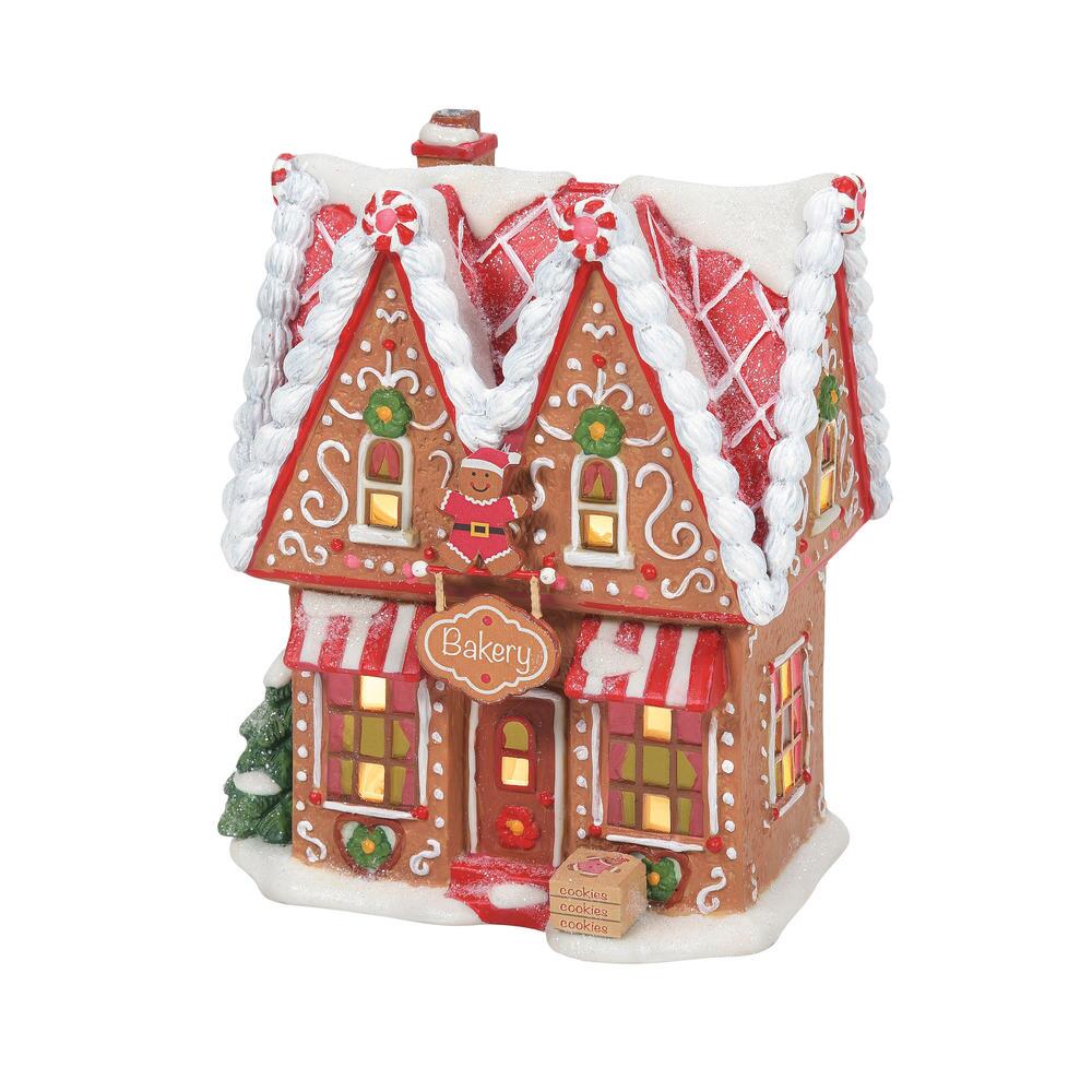 Department 56 North Pole Series Gingerbread Bakery Lighted Building