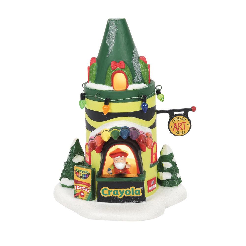 Department 56 North Pole Series Crayola Ar Center Lighted Building