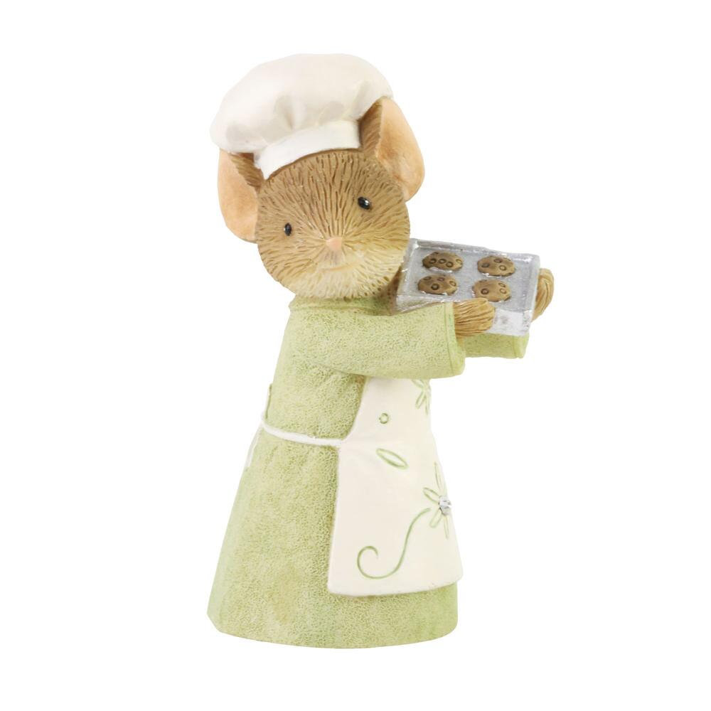 Tails with Heart Winter Activities Baker Mouse Figurine