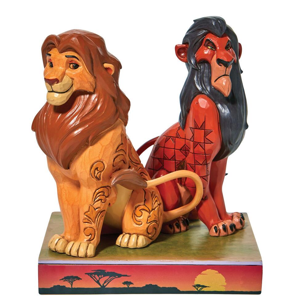 Heartwood Creek Disney Traditions Simba and Scar Figurine