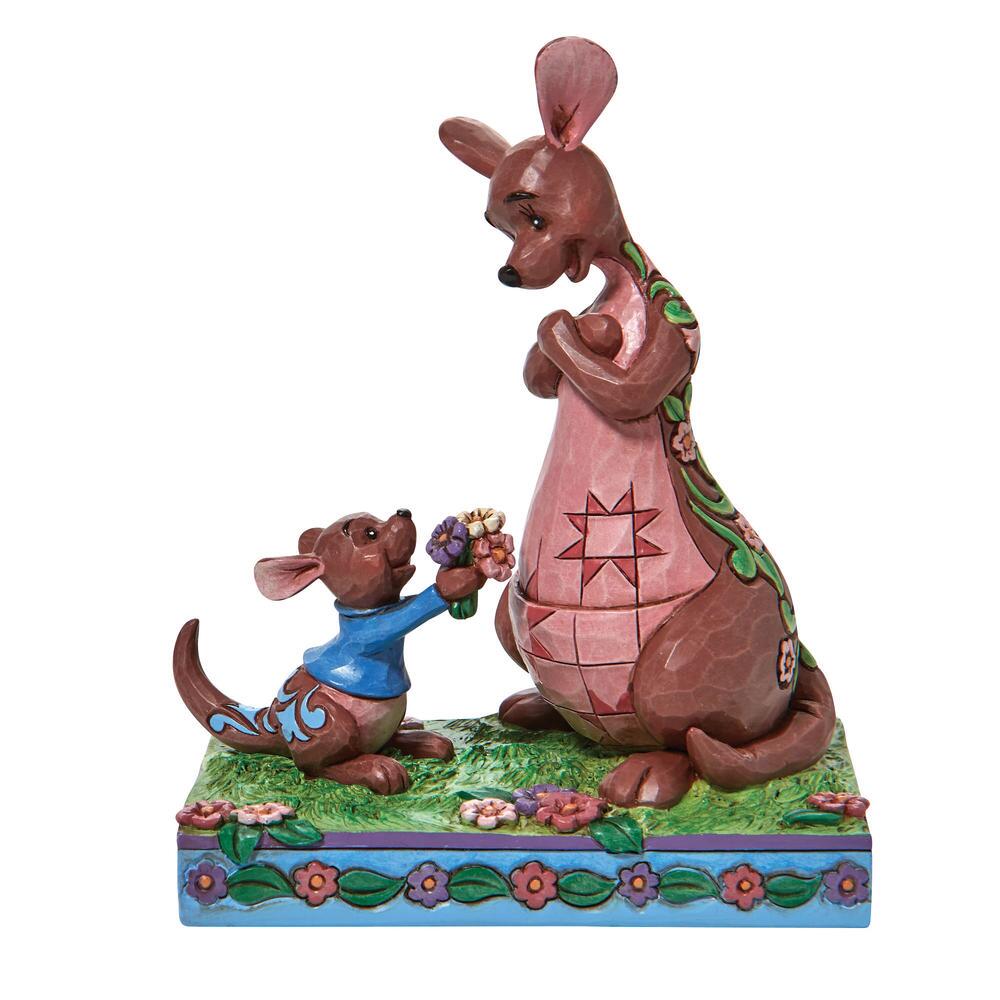 Heartwood Creek Disney Traditions Roo Giving Kanga Flowers Figurine